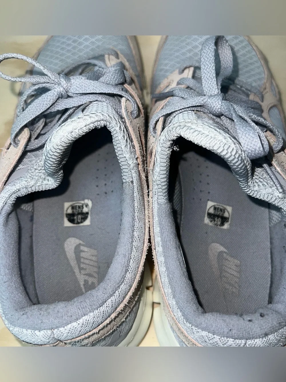 Nike Free Run 2 Mens Size US 10 Wolf Grey Fossil Stone 537732-013